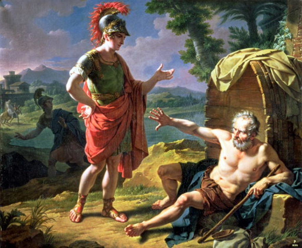 Detail of Alexander and Diogenes, 1818 by Nicolas Andre Monsiau