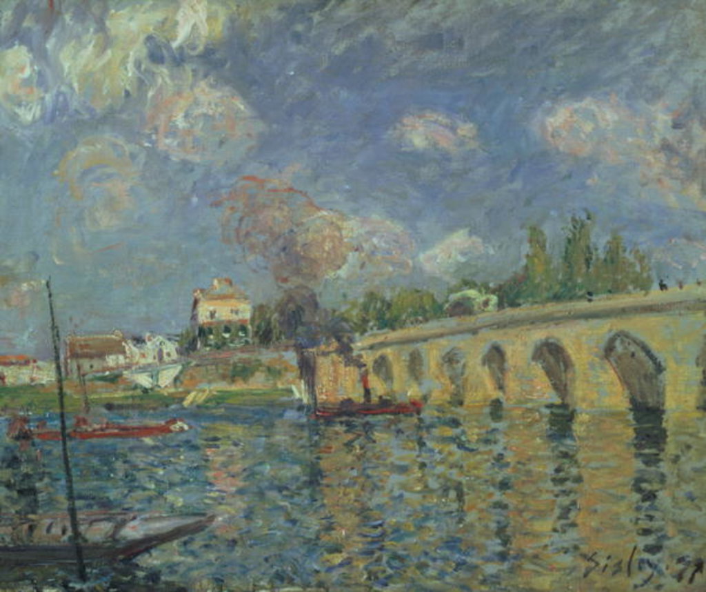 Detail of The Bridge, 1871 by Alfred Sisley