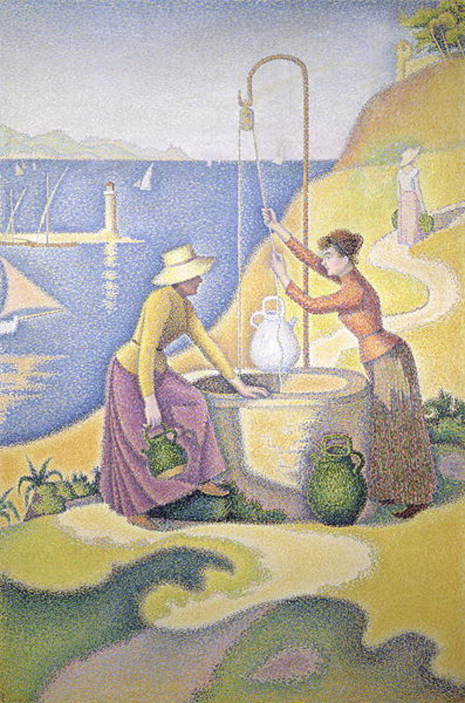 Detail of Young Women of Provence at the Well, 1892 by Paul Signac