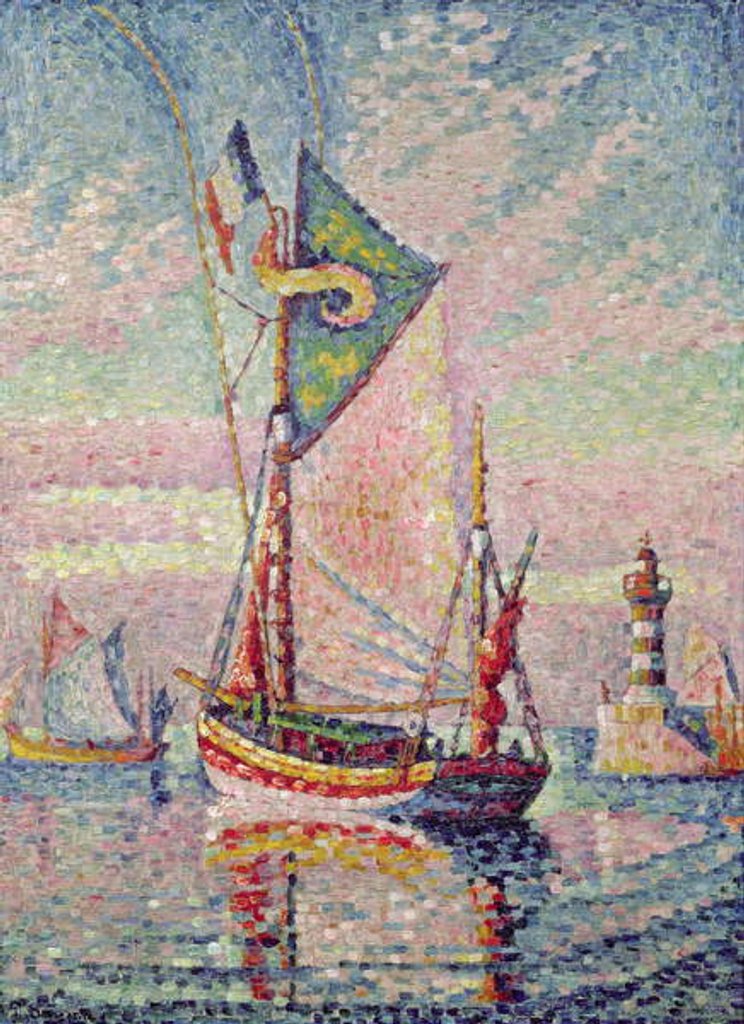 Detail of The Port at Concarneau by Paul Signac