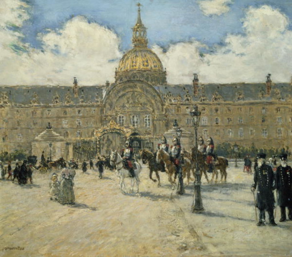 Detail of Hotel des Invalides by Jean Francois Raffaelli