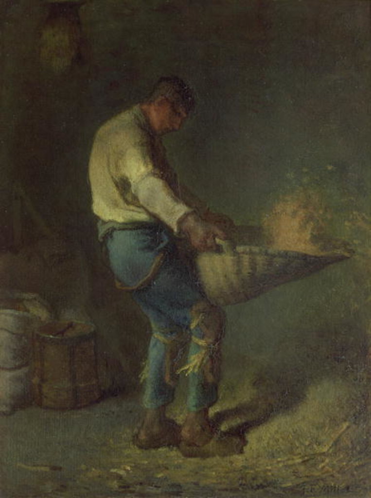 Detail of The Winnower by Jean-Francois Millet