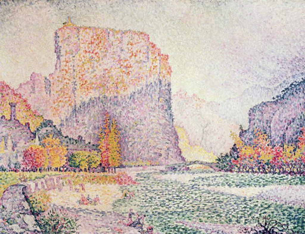 Detail of The Cliffs at Castellane, 1902 by Paul Signac
