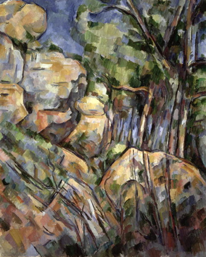 Detail of Rocks near the Caves below the Chateau Noir, c.1904 by Paul Cezanne