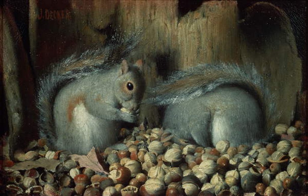 Detail of The Gluttons by Joseph Decker