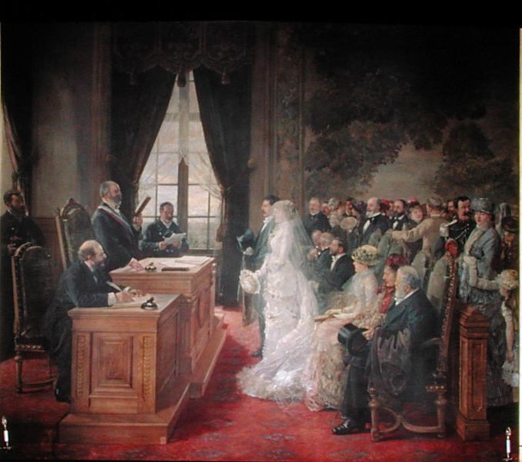 Detail of The Civil Marriage, 1881 by Henri Gervex