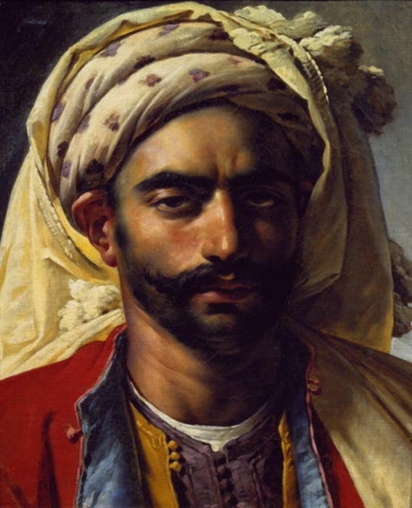 Detail of Portrait of Mustapha by Anne Louis Girodet de Roucy-Trioson