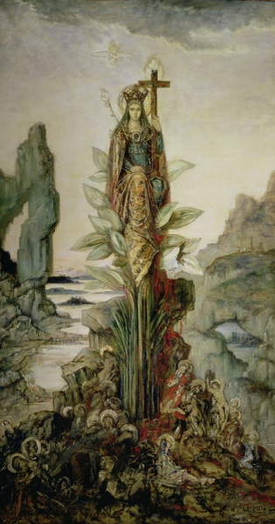 Detail of The Mystic Flower by Gustave Moreau