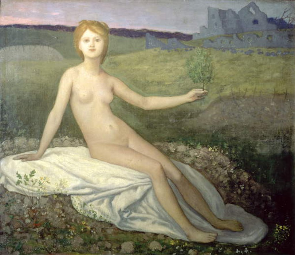 Detail of Hope, 1871-2 by Pierre Puvis de Chavannes