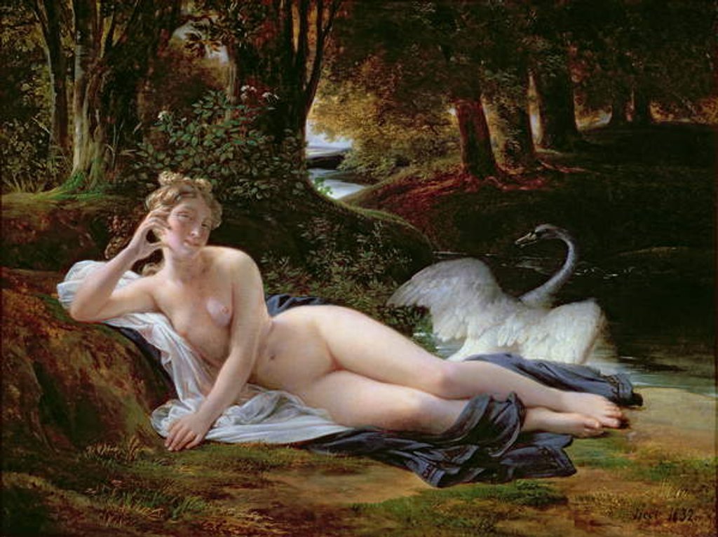 Detail of Leda and the swan, 1832 by Francois Edouard Picot