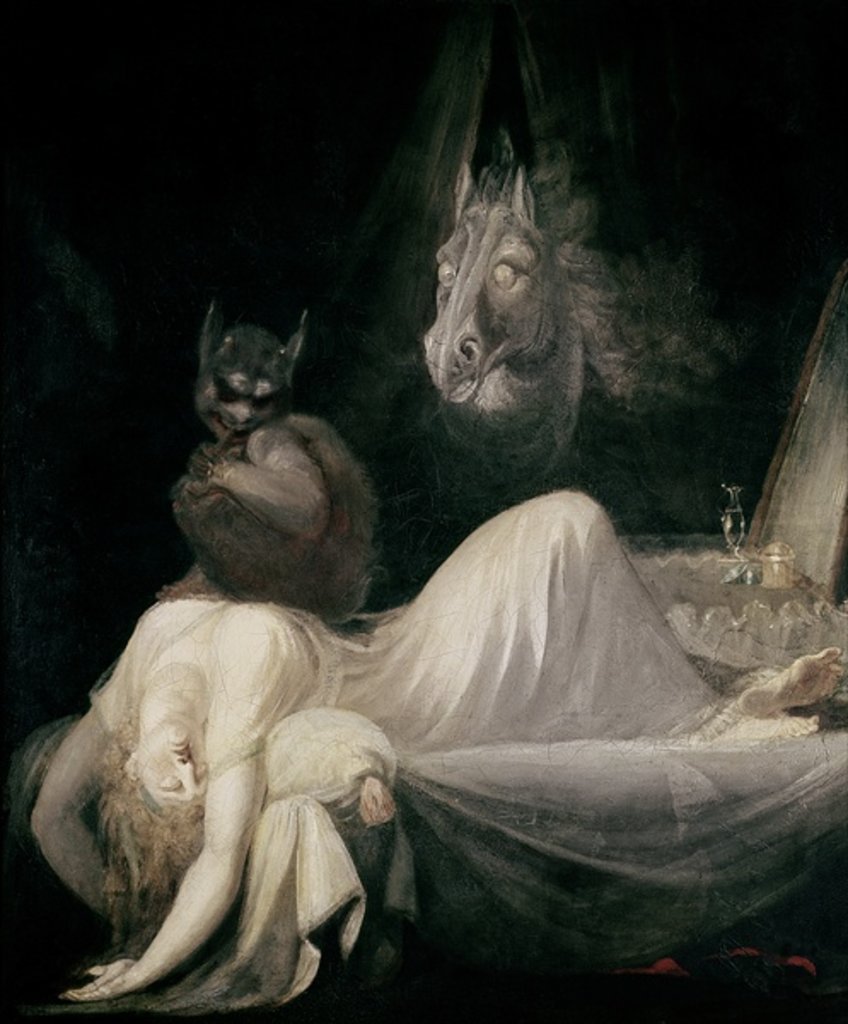 Detail of The Nightmare, 1790-91 by Henry Fuseli
