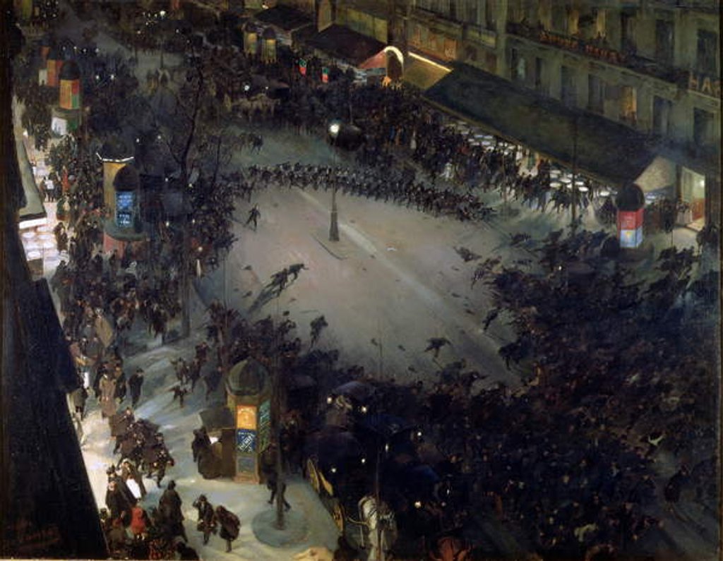 Detail of The Charge by Andre Devambez