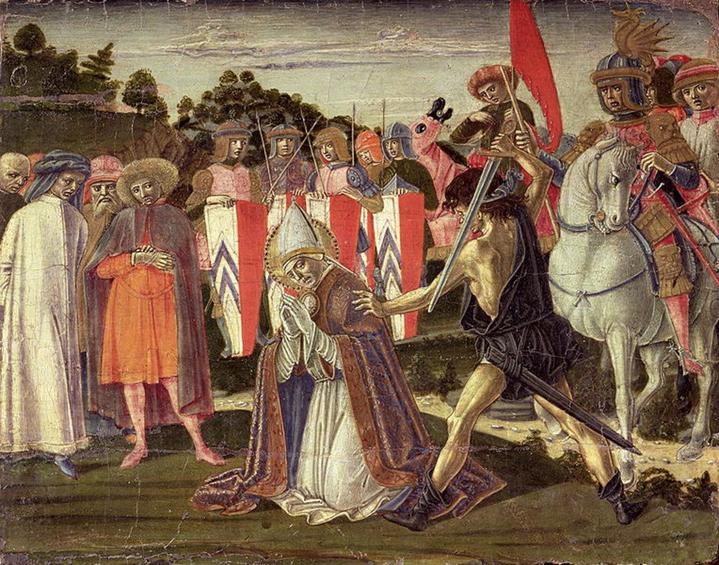 Detail of The martyrdom of St. Fabian by Benvenuto di Giovanni