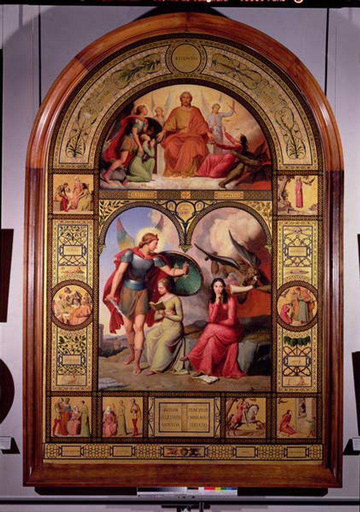 Detail of Good and Evil, 1832 by Andre Jacques Victor Orsel