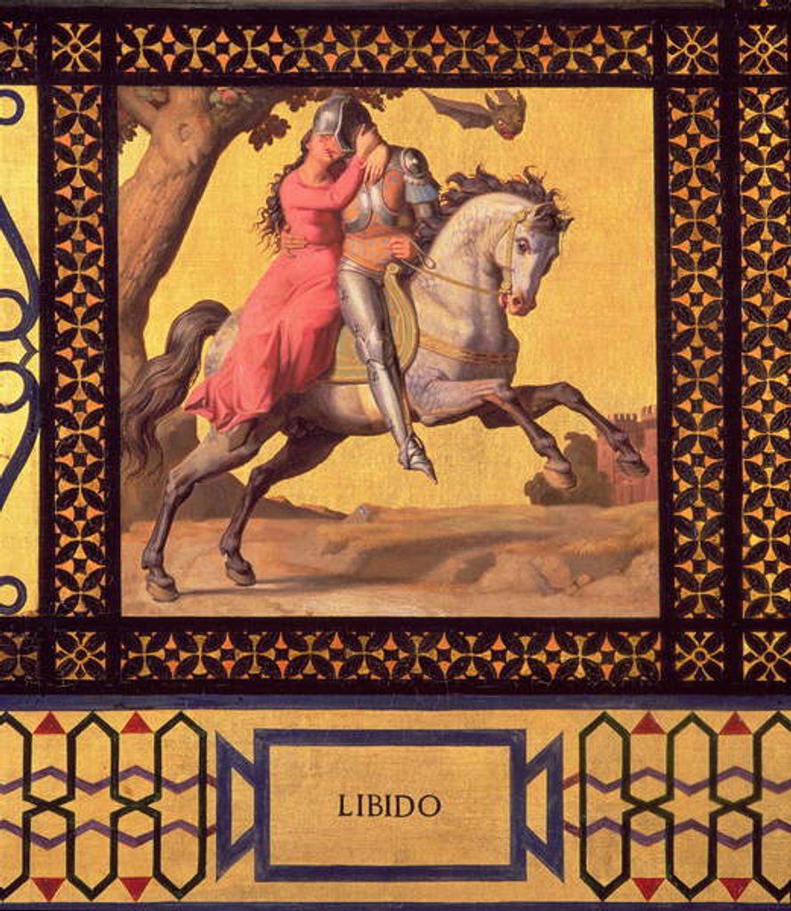 Detail of Good and Evil: Libido, 1832 by Andre Jacques Victor Orsel