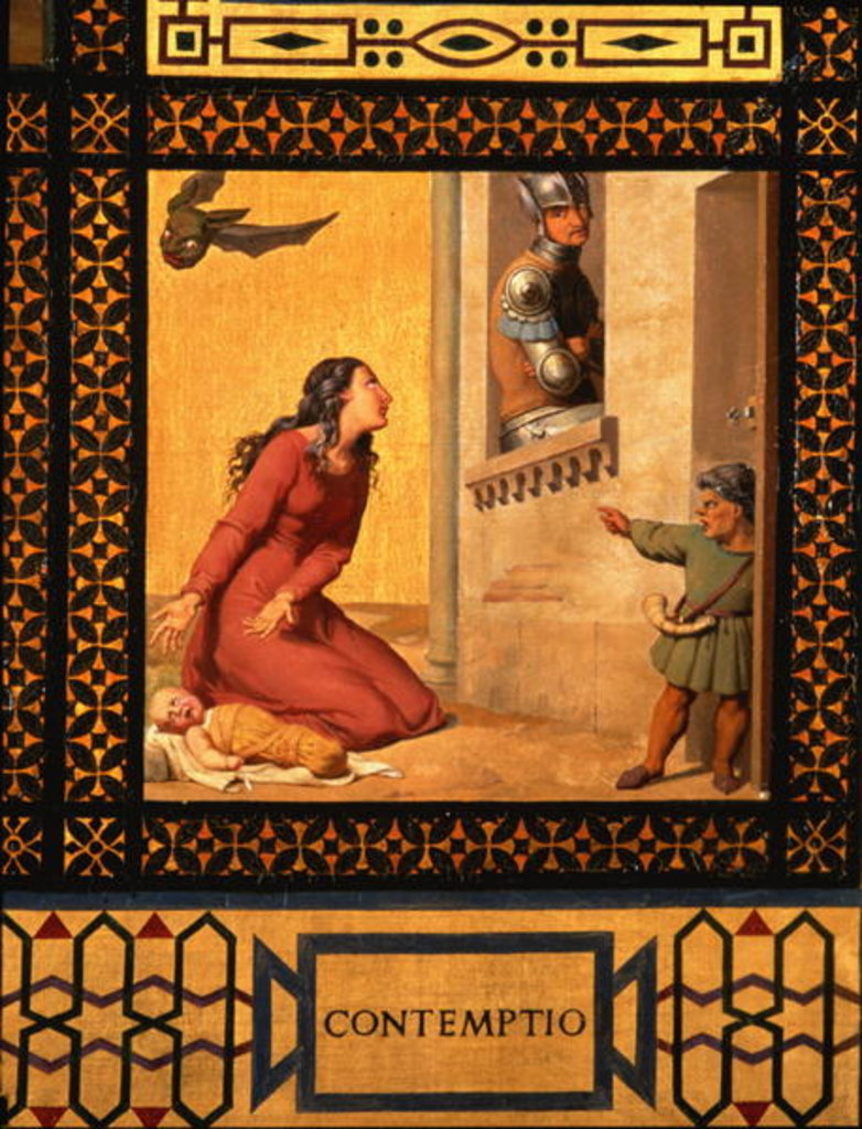 Detail of Good and Evil: Scorn, 1832 by Andre Jacques Victor Orsel