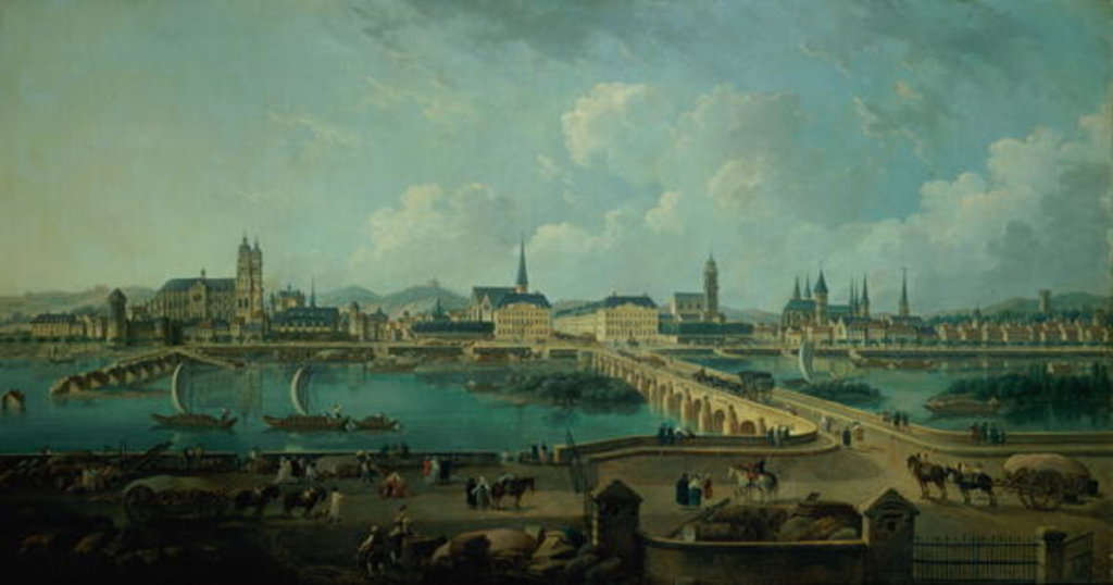 Detail of Panoramic View of Tours, 1787 by Pierre Antoine Demachy