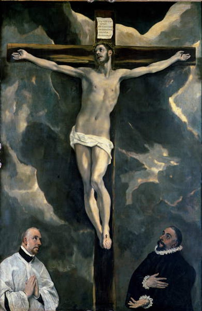 Detail of The Crucifixion with Two Donors, c.1580 by El Greco