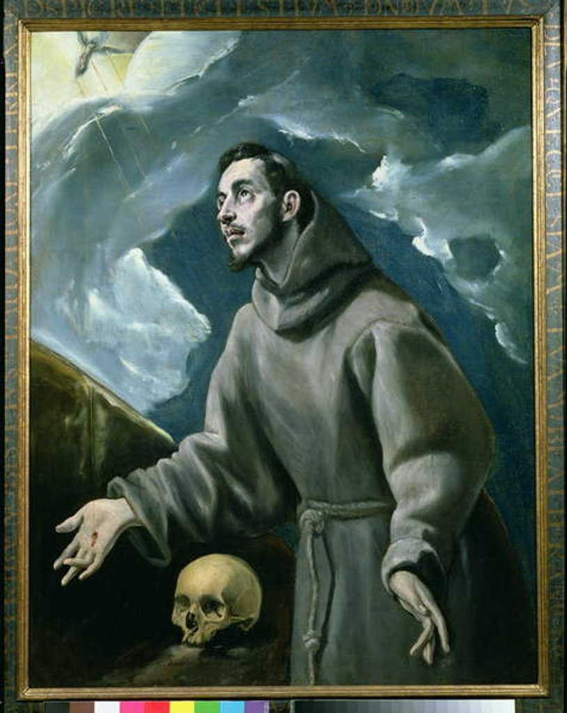Detail of Saint Francis of Assisi Receiving The Stigmata, 1580 by El Greco