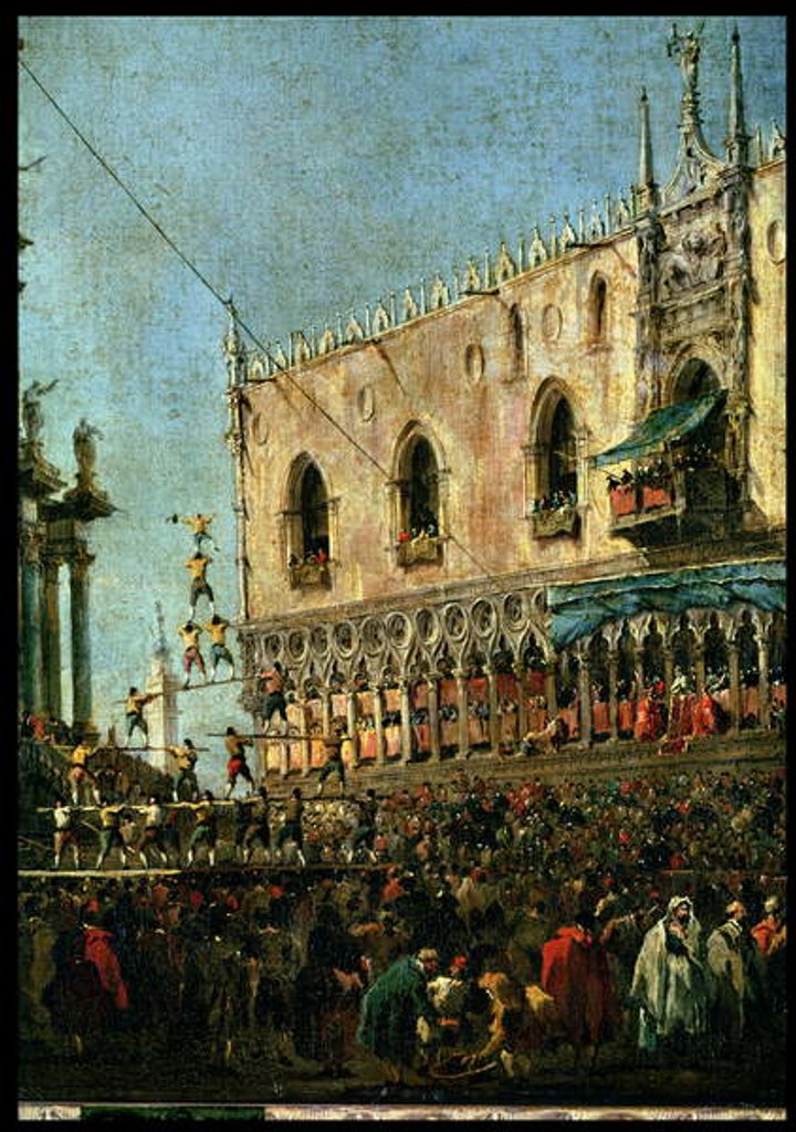 Detail of The Doge in the Shrove Tuesday Festival on the Piazzetta, Venice by Francesco Guardi