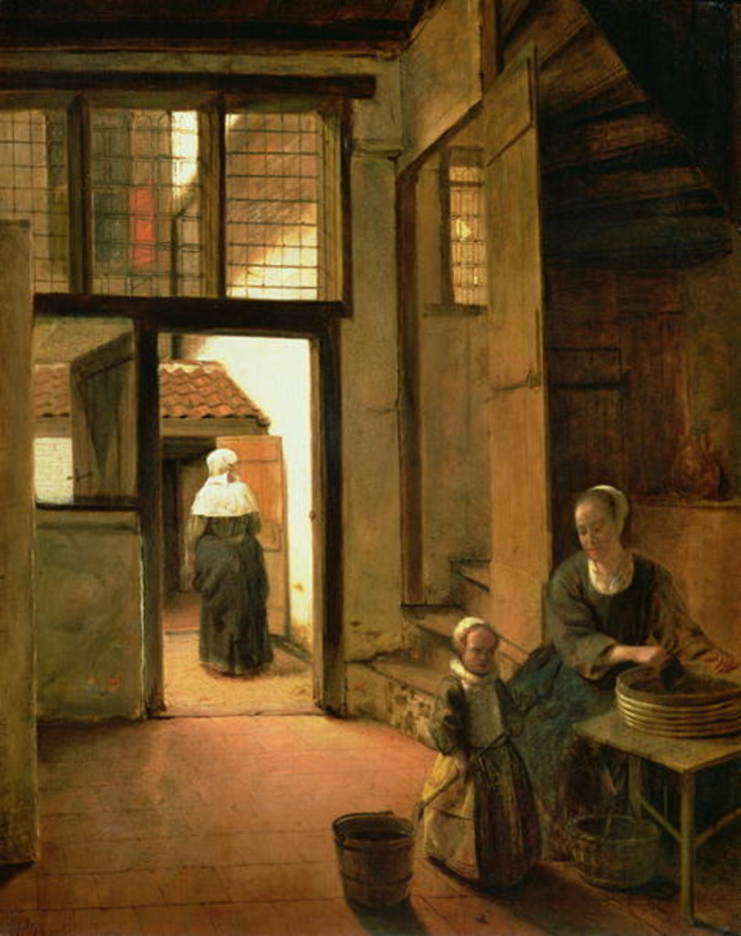 Detail of Interior of a Dutch House by Pieter de Hooch