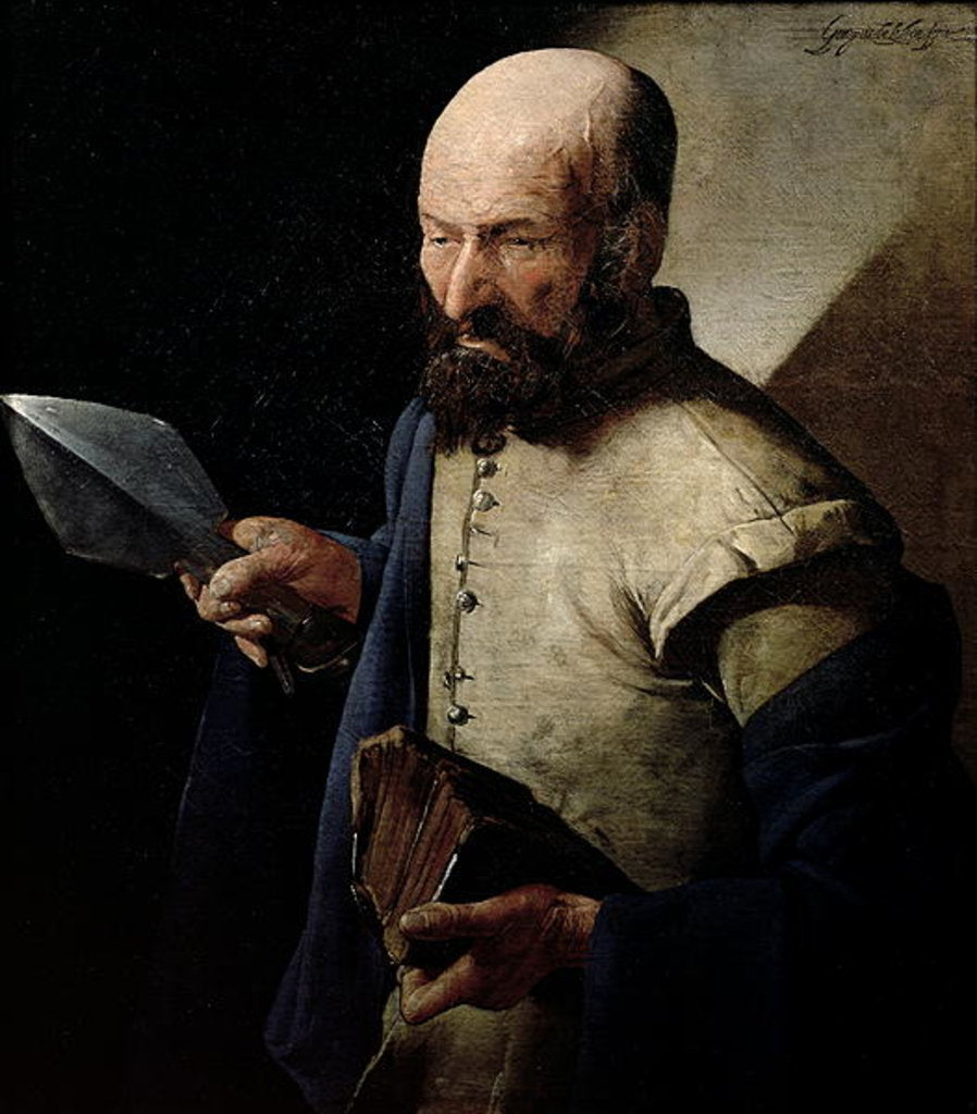 Detail of Saint Thomas by Georges de la Tour