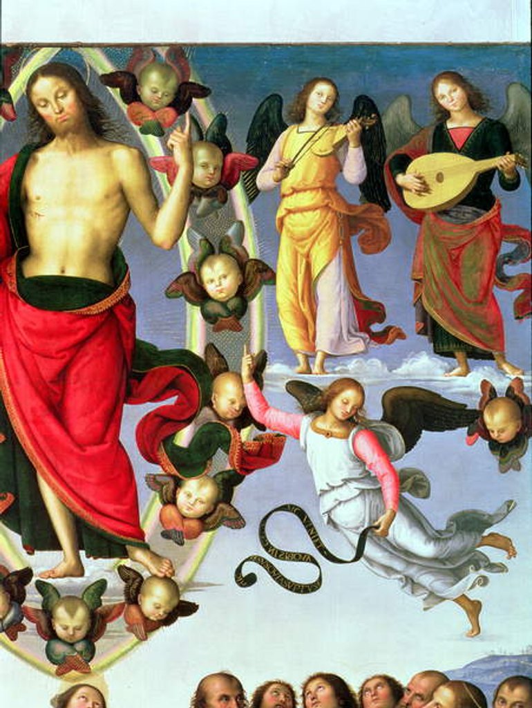Detail of The Ascension of Christ by Pietro Perugino