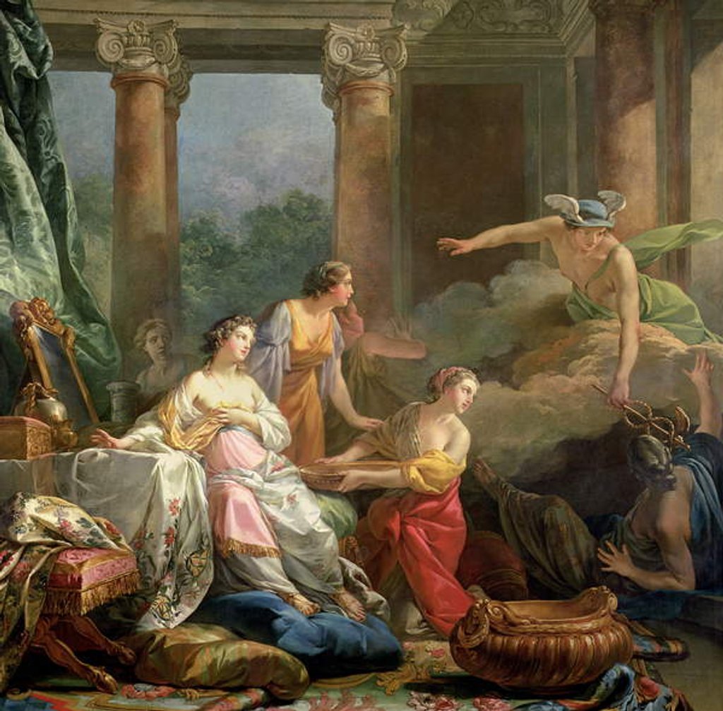 Detail of Mercury, Herse and Aglauros, 1763 by Jean Baptiste Marie Pierre