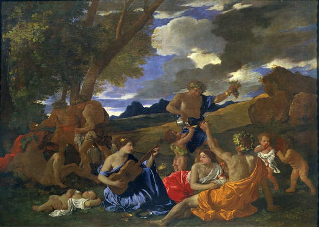 Detail of Bacchanalian Scene by Nicolas Poussin