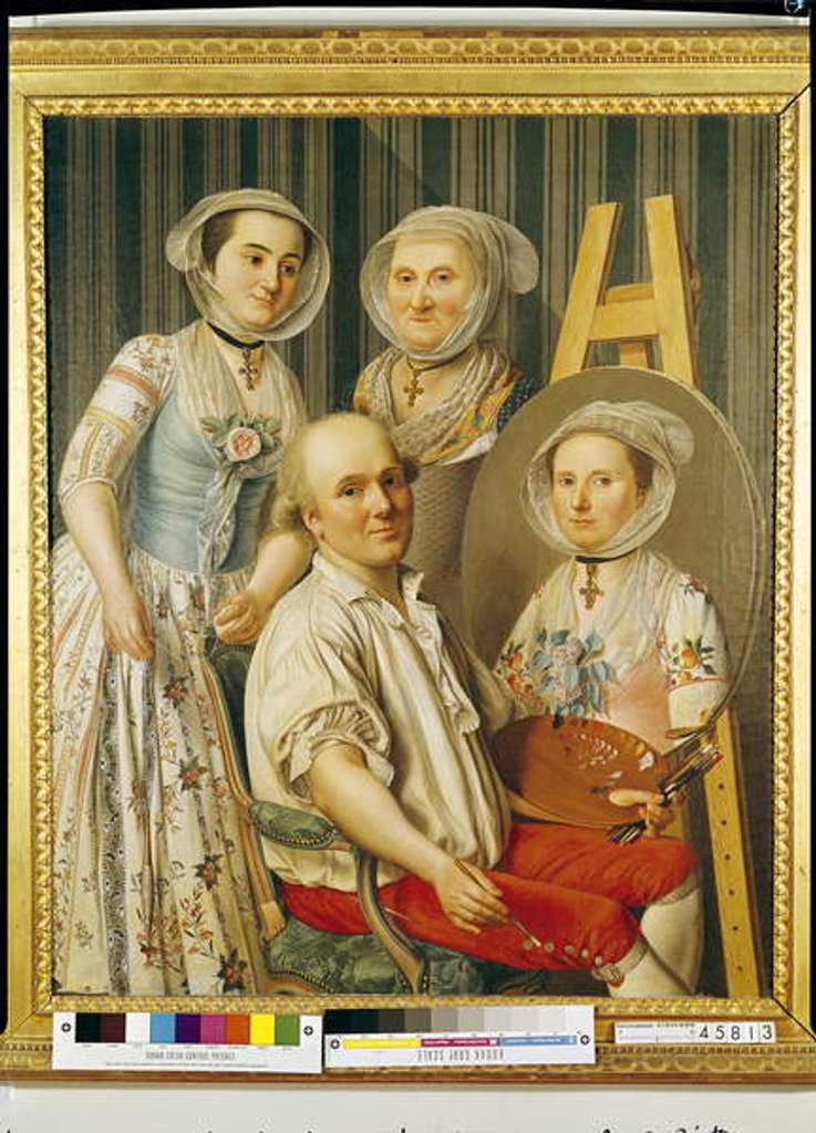 Detail of The Artist and His Family by Antoine Raspal