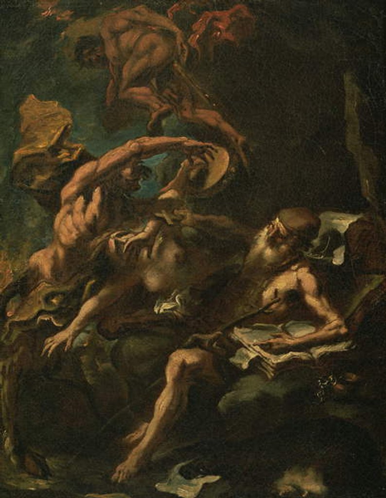 Detail of The Temptation of St. Anthony by Sebastiano Ricci