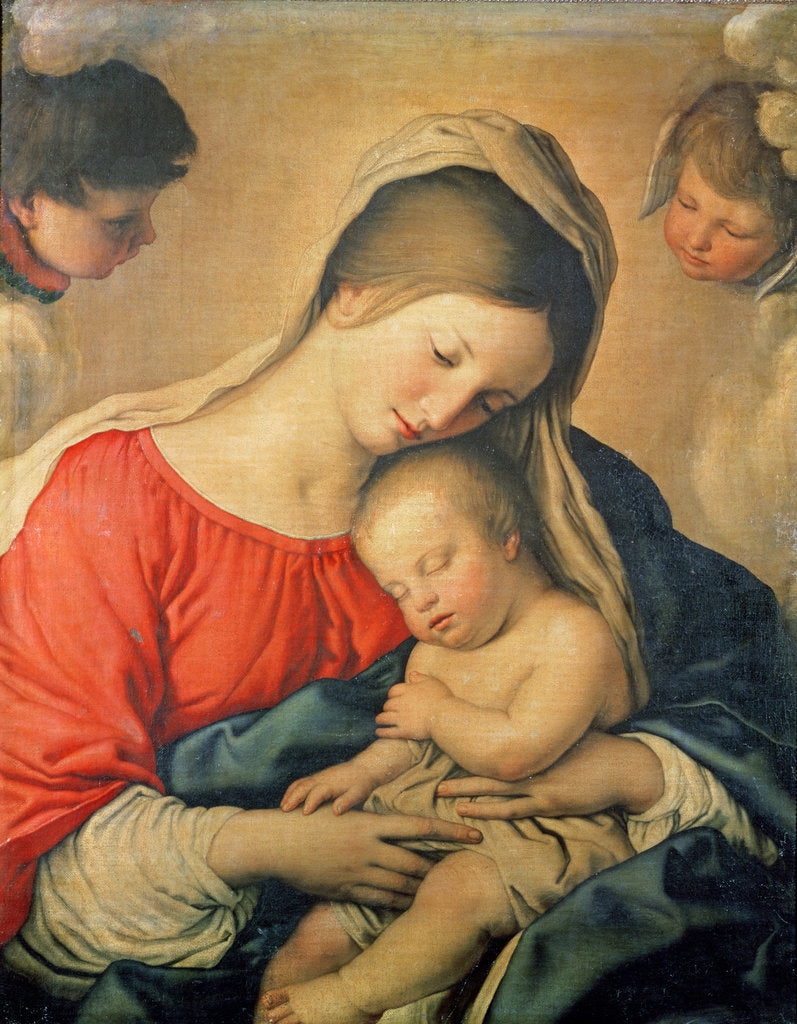 Detail of The Sleeping Christ Child by Il Sassoferrato