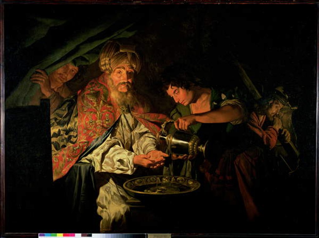 Detail of Pilate Washing his Hands by Matthias Stomer