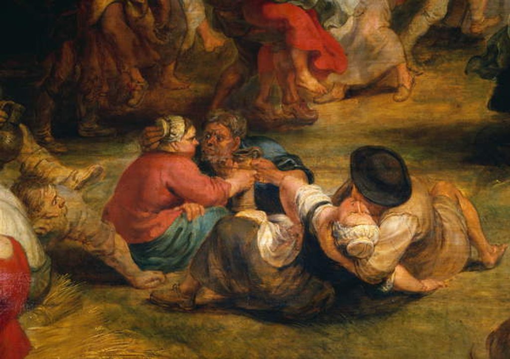 Detail of The Kermesse, detail of peasants, c.1635-38 by Peter Paul Rubens