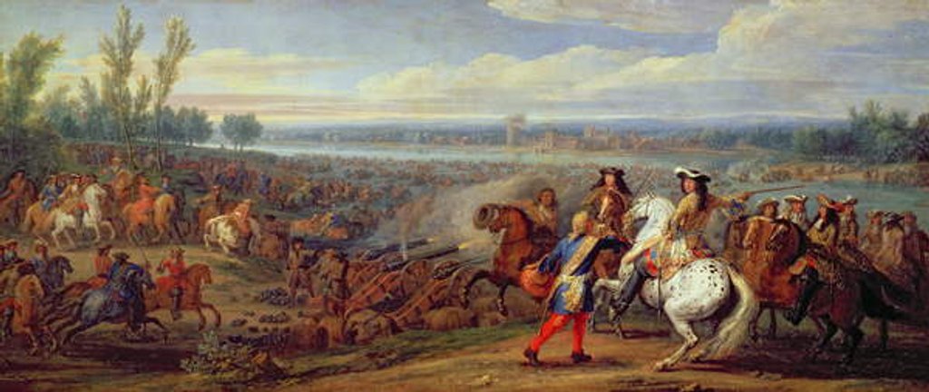Detail of The Crossing of the Rhine, 12th June 1672 by Adam Frans van der Meulen