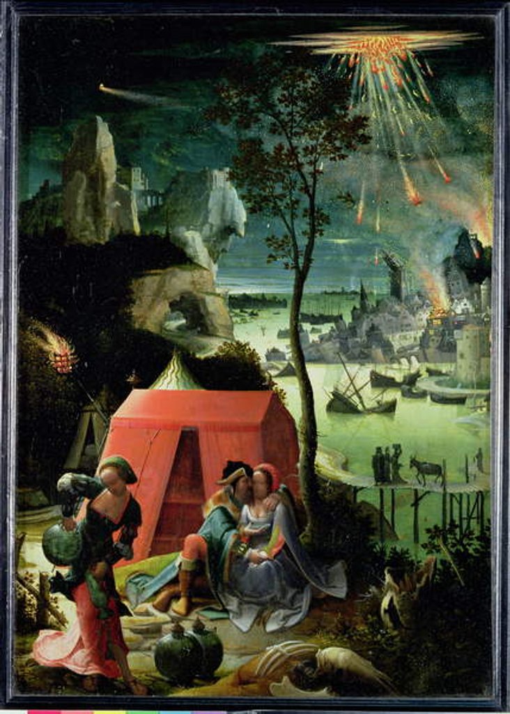 Detail of Lot and his Daughters, c.1517 by Lucas van Leyden