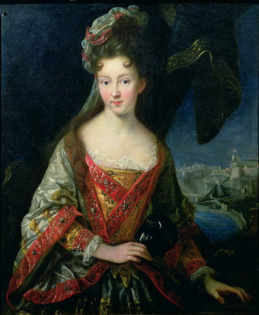 Detail of Portrait of Louise-Hippolyte, Princesse de Monaco by Jean-Baptiste van Loo