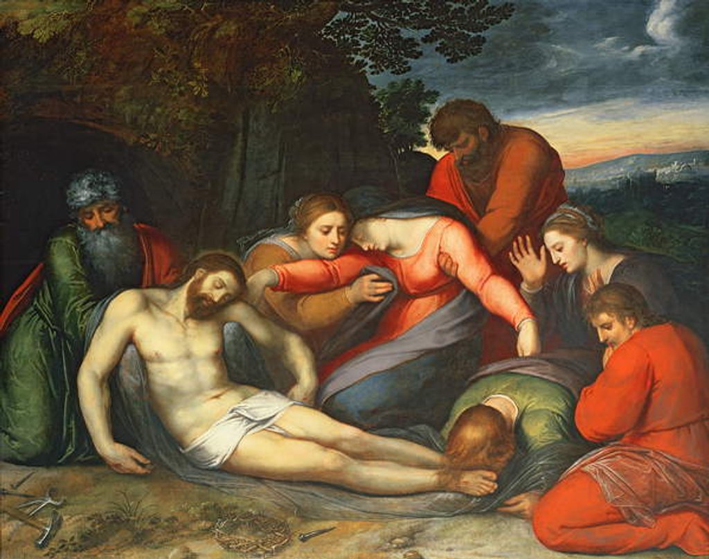 Detail of The Lamentation of Christ by Otto van Veen