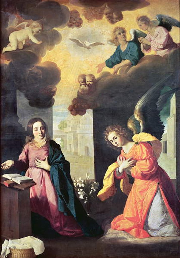Detail of The Annunciation by Francisco de Zurbaran