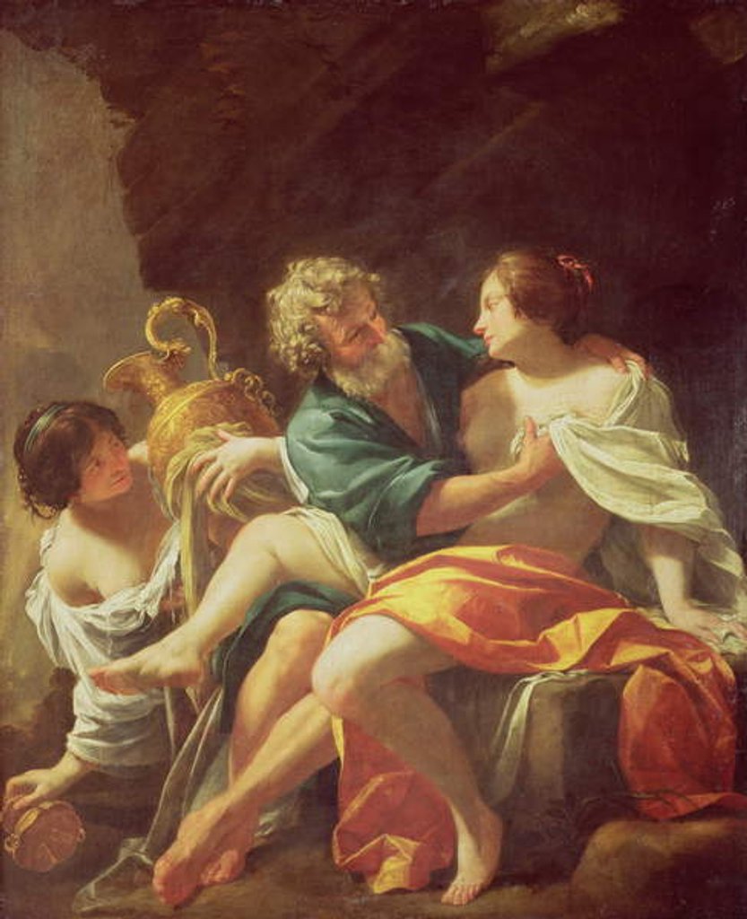 Detail of Lot and his Daughters, c.1630 by Simon Vouet