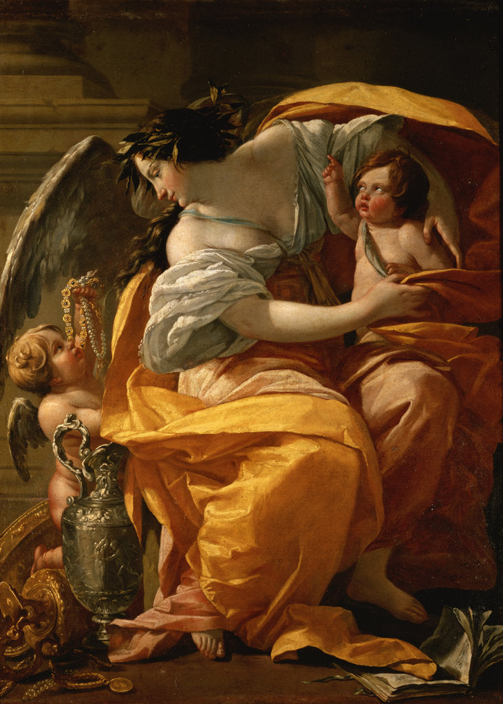 Detail of Allegory of Wealth, c.1640 by Simon Vouet