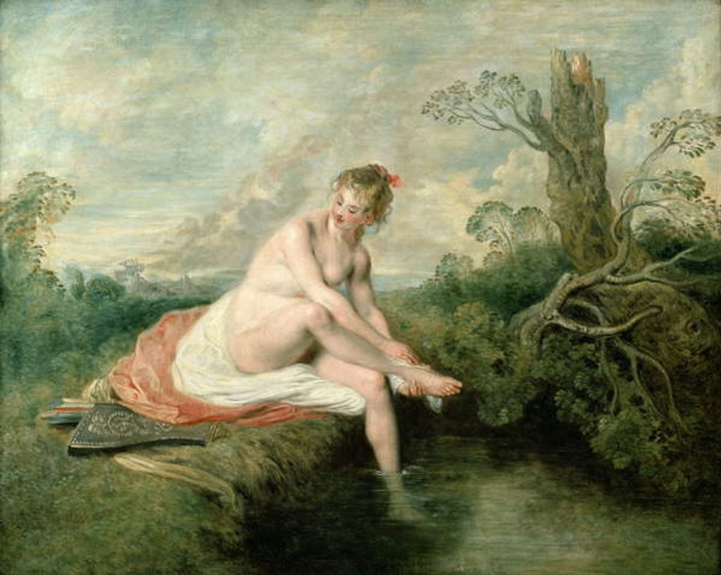 Detail of The Bath of Diana by Jean Antoine Watteau