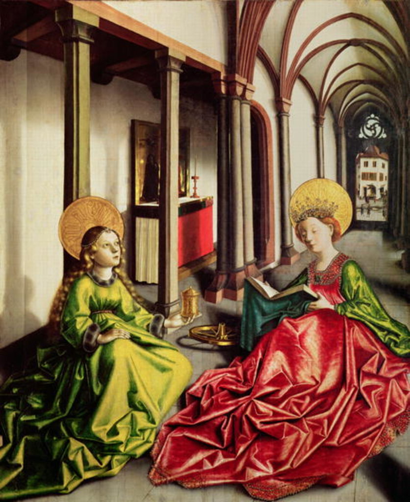 Detail of St. Mary Magdalene and St. Catherine of Alexandria by Konrad Witz
