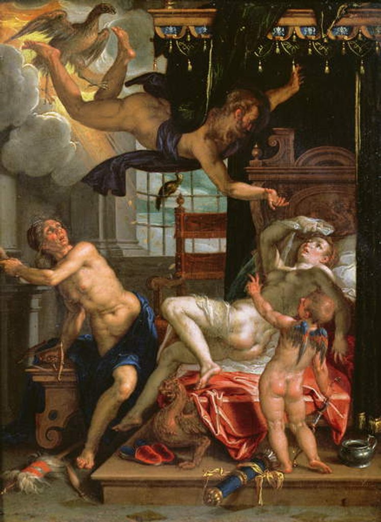 Detail of Jupiter and Danae by Joachim Wtewael or Utewael or Wyewael