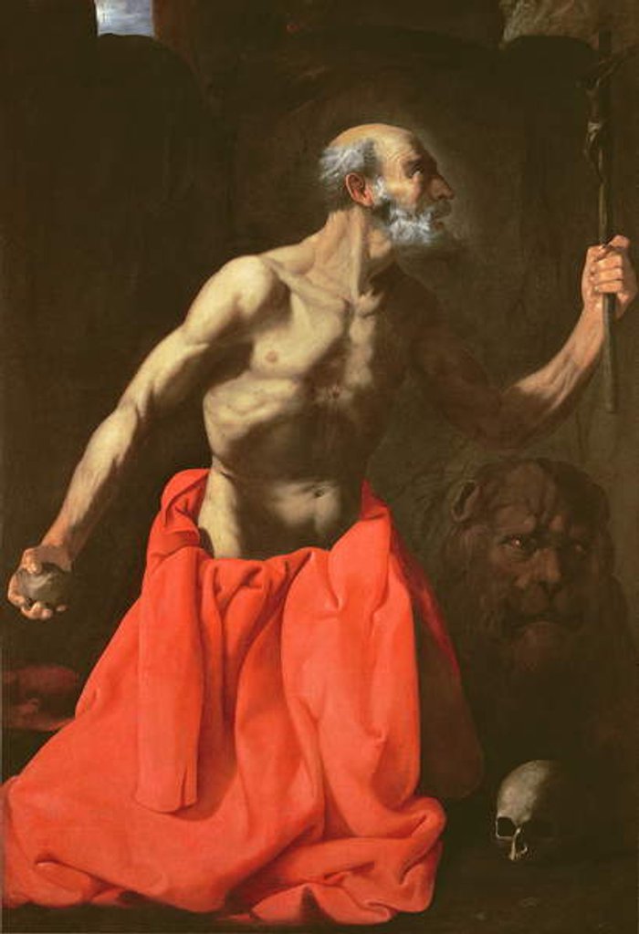 Detail of St. Jerome by Francisco de Zurbaran
