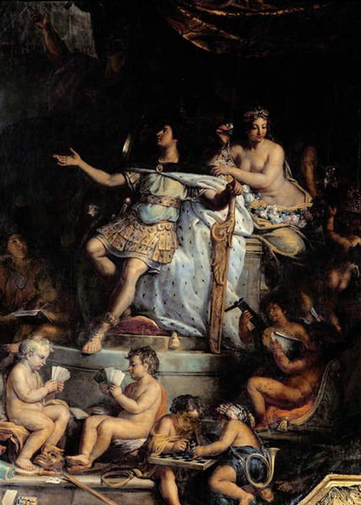 Detail of The King Governs, 1661 by Charles Le Brun