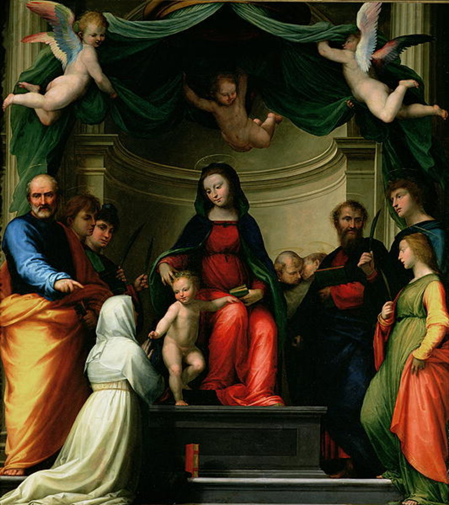 Detail of The Mystic Marriage of St. Catherine of Siena with Saints, 1511 by Fra Bartolomeo