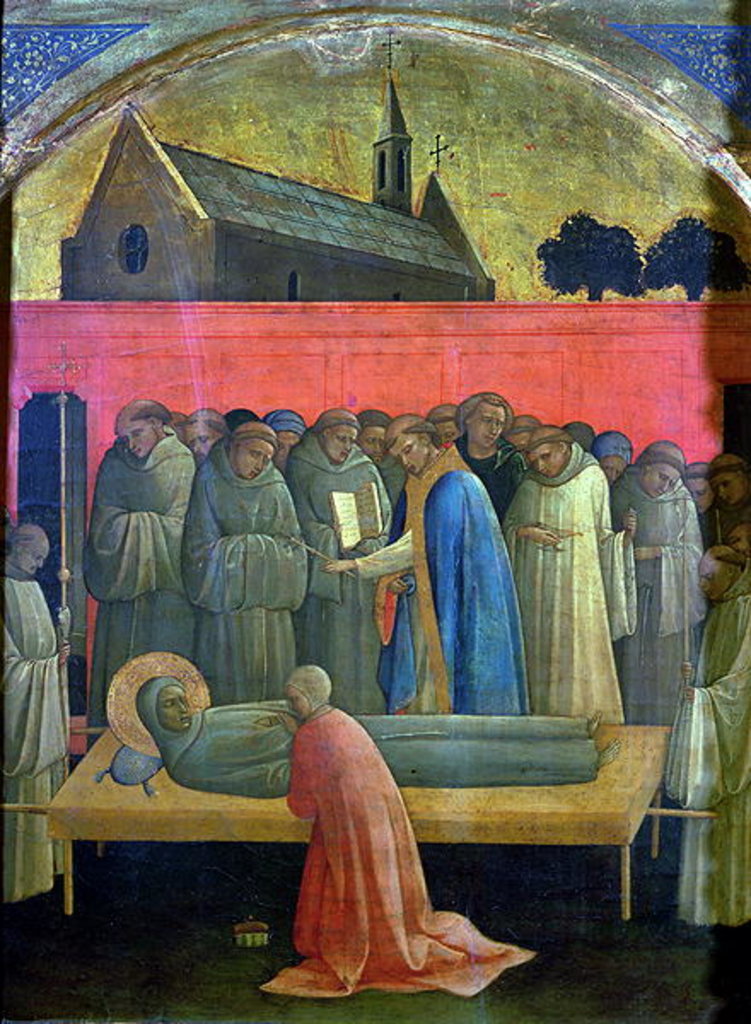 Detail of The Death of St. Francis by (c.1370-1425) Lorenzo Monaco