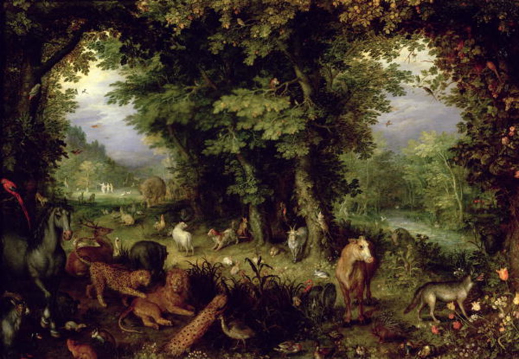 Detail of Earth or The Earthly Paradise, 1607-08 by Jan the Elder Brueghel