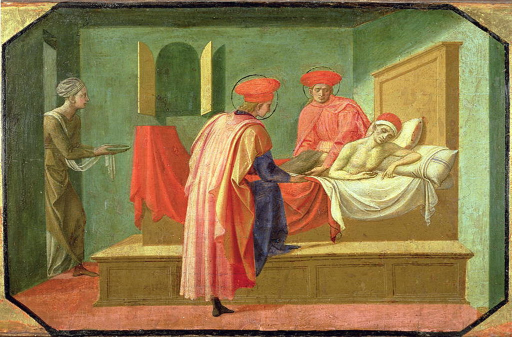 Detail of SS. Cosmas and Damian Healing the Sick by Francesco di Stefano Pesellino